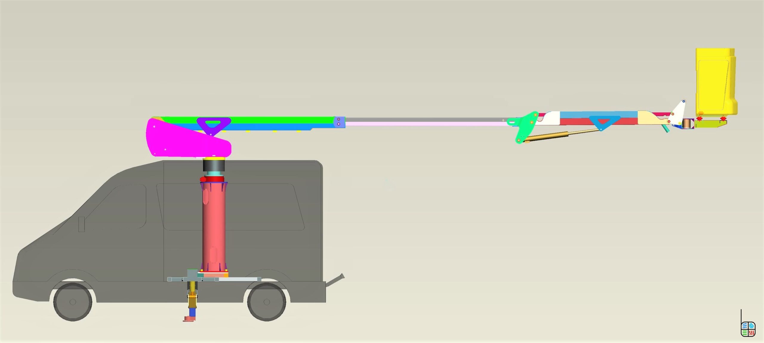 Lifting_Platform_Stainless_Steel_Mechanism_3D_CAD_Engineering_Design